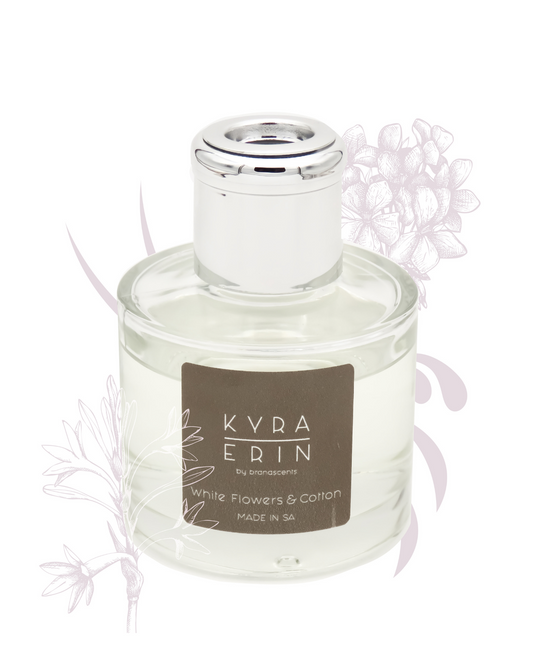 White Flowers and Cotton Reed Diffuser (100ml)